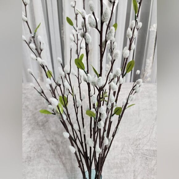 Spring Table Vase Decor - Artificial Willow Branches, Vase Included - Picture 2 of 9